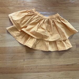 Hanna Andersson yellow skirt 6-7
